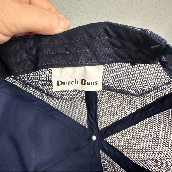 Dutch Bros Coffee Trucker Hat “Drink One For Dane” End ALS Employee OS Navy Snap - Picture 3 of 3